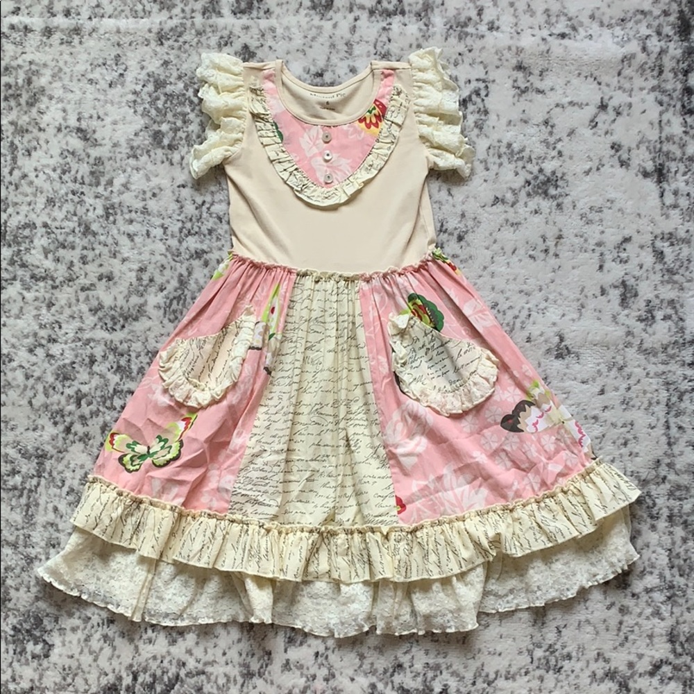 Girls Mustard Pie Dress